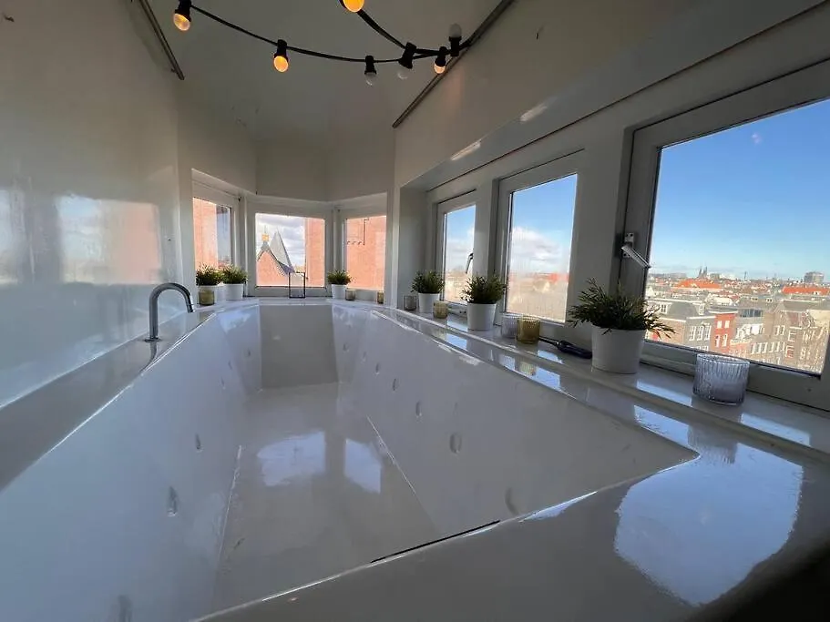 אמסטרדם Awesome Rooftop Penthouse Apartment With Large Terrace