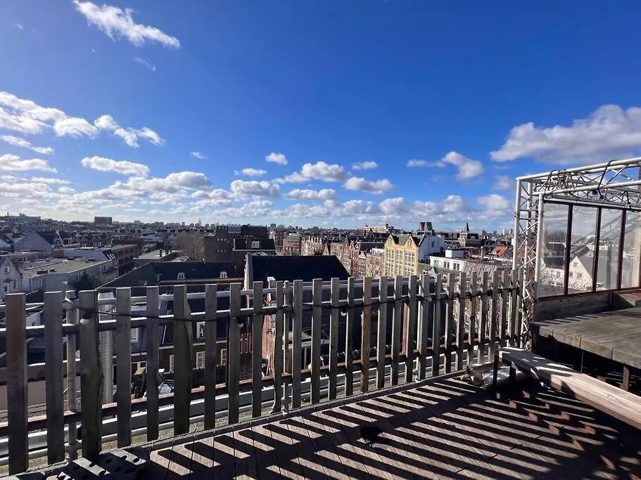 בית נופש אמסטרדם Awesome Rooftop Penthouse Apartment With Large Terrace הולנד